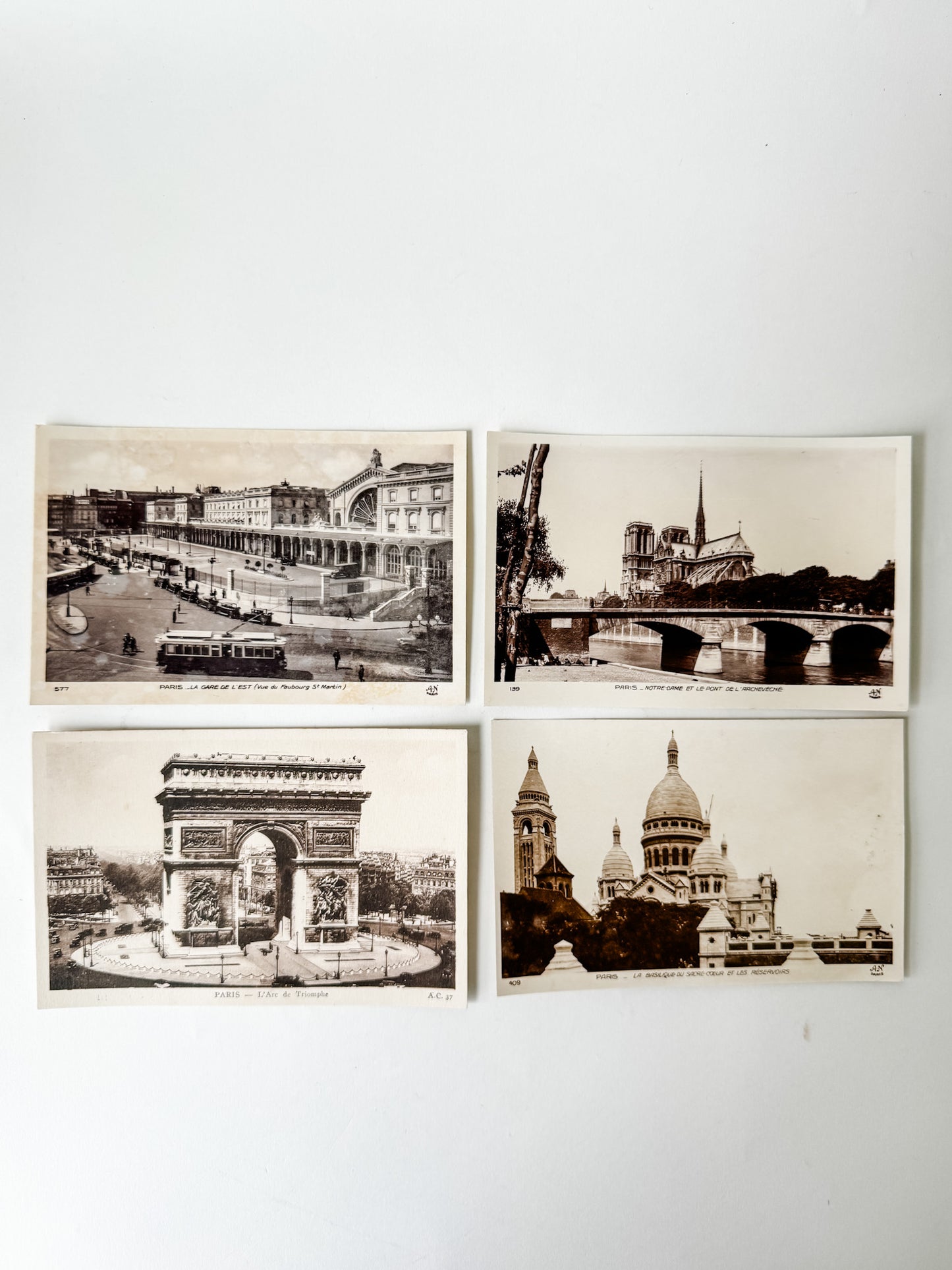 Vintage Paris Postcards (set of 4)