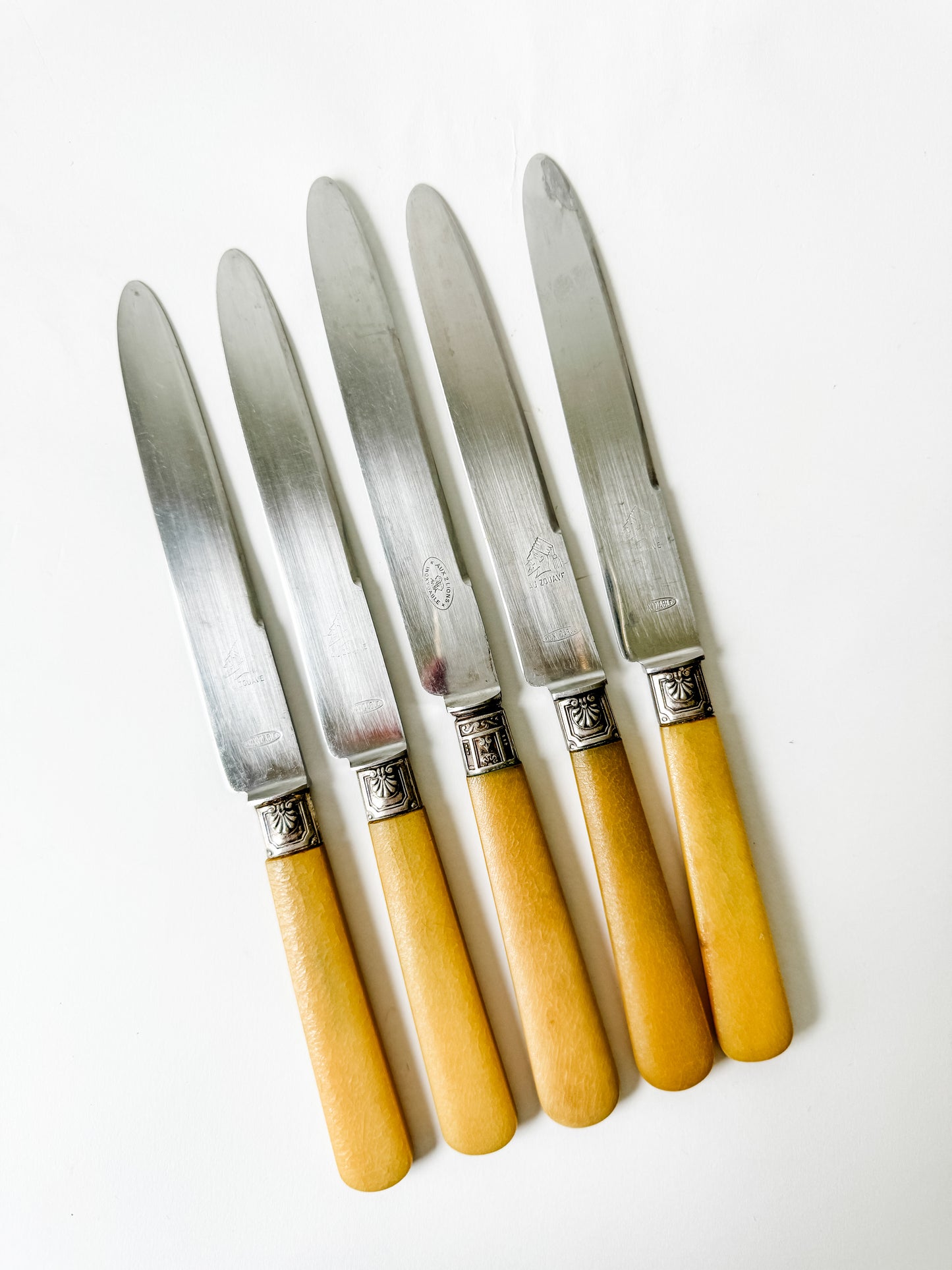 Vintage French Dinner Knives (set of 5)