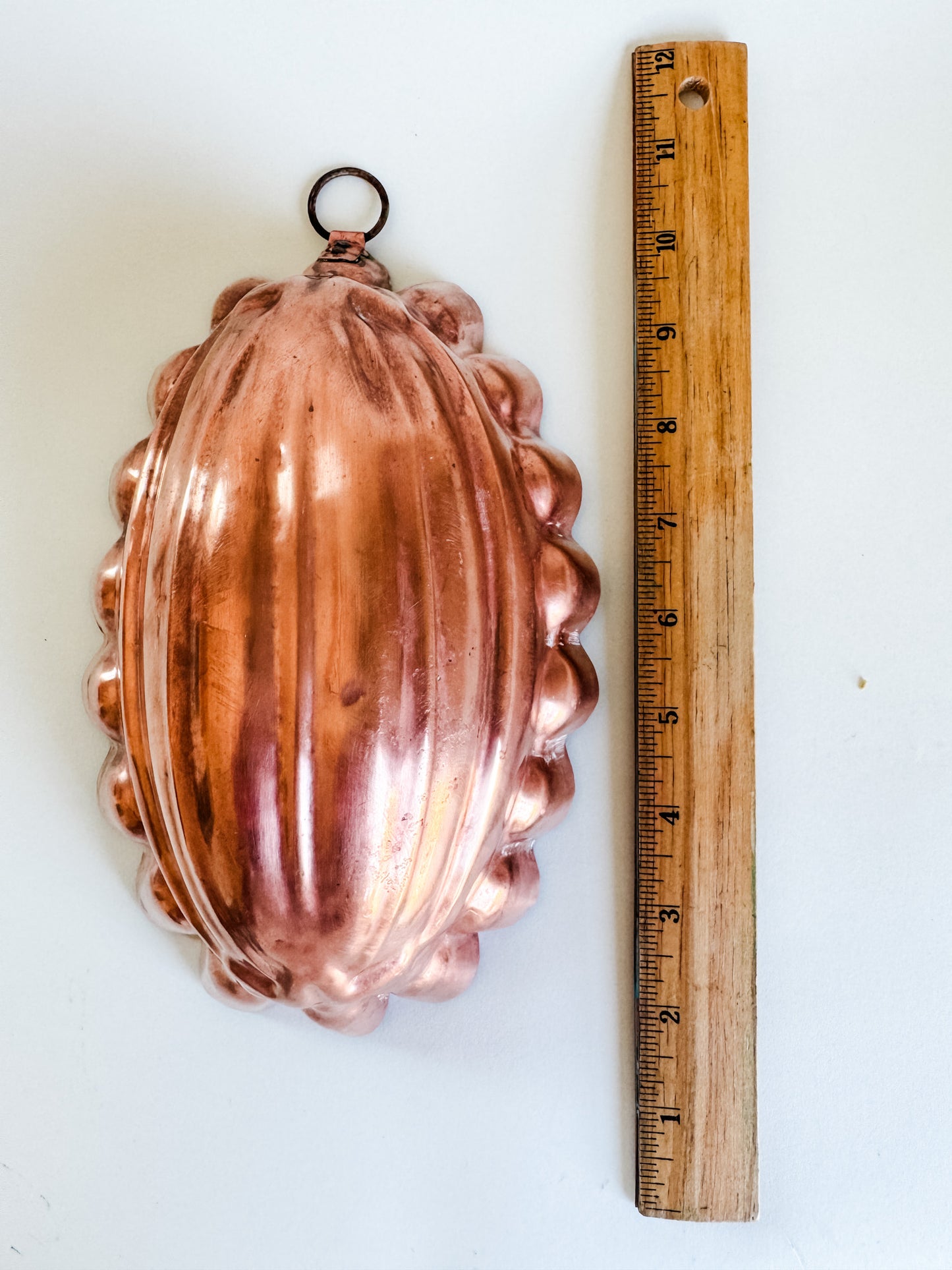 Vintage French Oval Copper Mold