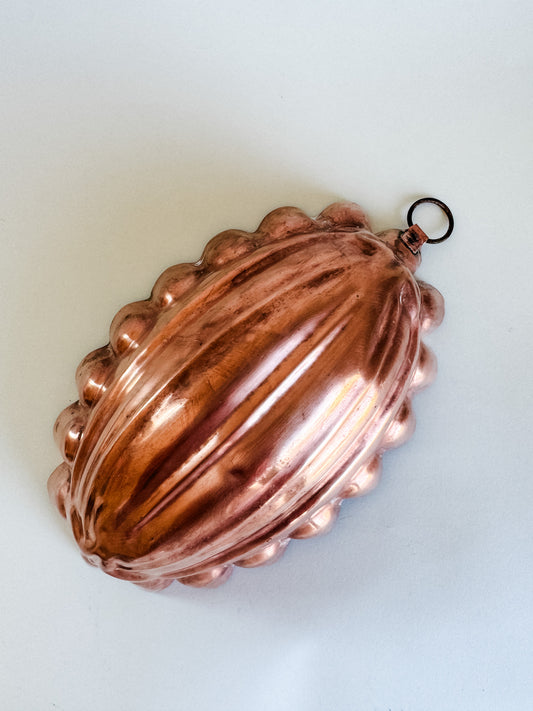 Vintage French Oval Copper Mold