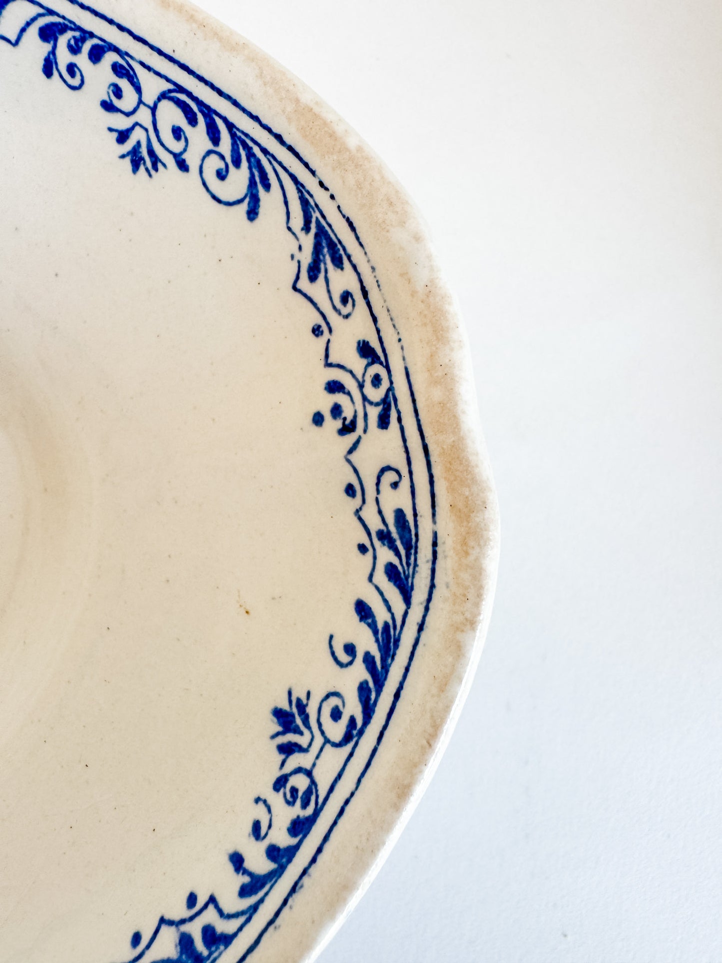 Oval Dish With French Blue Pattern (sold individually)