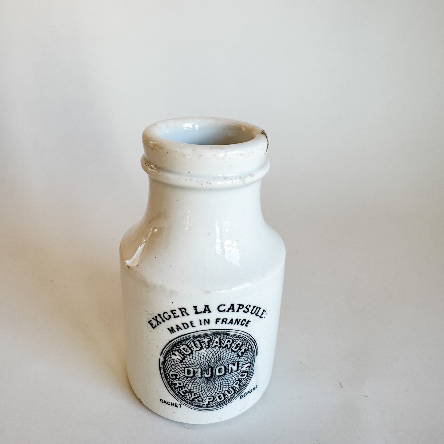 Rare Vintage French Mustard Jar