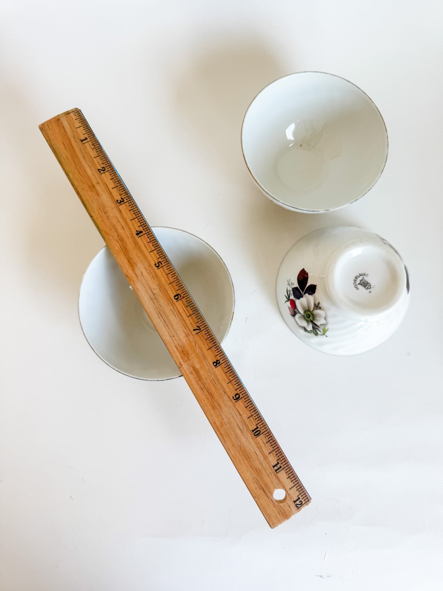French Procelain Cafe au Lait Bowls (set of 3)