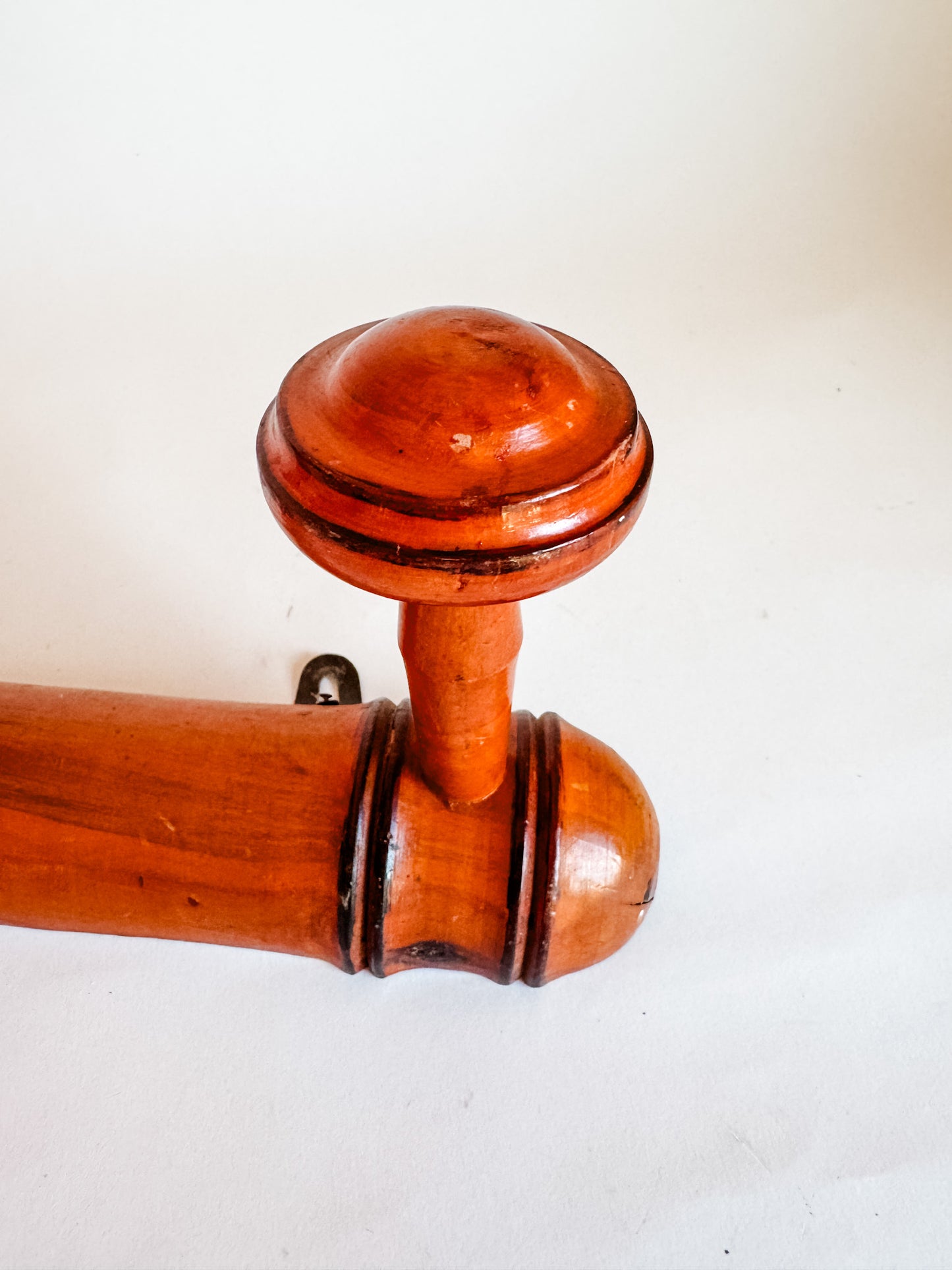 3-Peg Vintage Wooden Wall Hooks