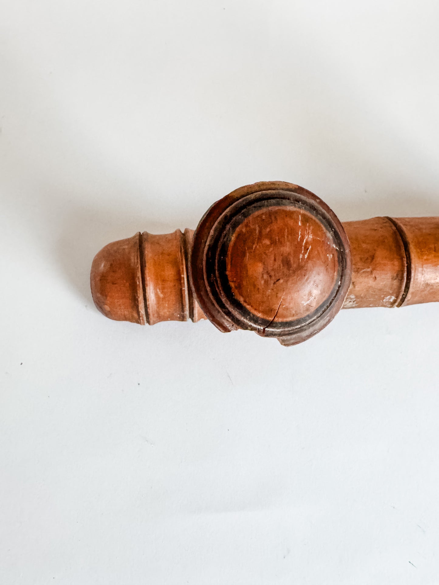 3-Peg Vintage Wooden Wall Hooks