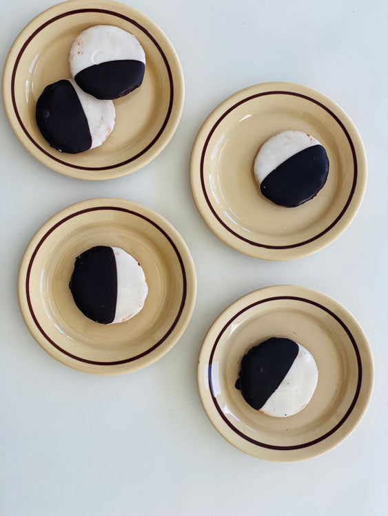 Brown Rimmed Cookie Plates